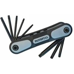 Faithfull Folding Star Key Set Of 8 (TX9-TX40)