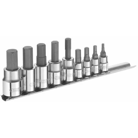 Expert Hex Bit Socket Set Of 9 1/4 & 3/8in Drive 3 Expert Hex Bit Socket Set Of 9 1/4 & 3/8in Drive