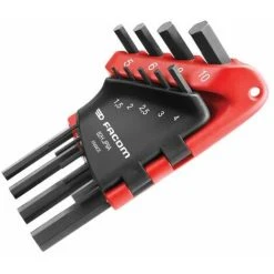 Facom 82H.JP9A Hexagon Key Set Of 9 Metric (1.5-10mm)