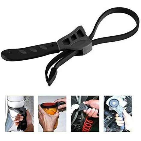 GROOFOO Universal Strap Wrench Adjustable Spanner 500mm Rubber Adjustable Wrench Nut Clamp Repair Tool 6 GROOFOO Universal Strap Wrench Adjustable Spanner 500mm Rubber Adjustable Wrench Nut Clamp Repair Tool - Image 4