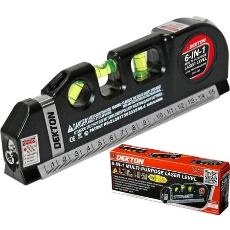 Dekton Multipurpose Horizontal Vertical Pin-point Laser Laser Spirit Level 3 Dekton Multipurpose Horizontal Vertical Pin-point Laser Laser Spirit Level