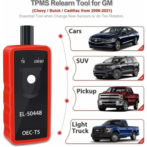 READCLY Jdiag EL 50448 TPMS Relearn Tool Car Tire Pressure Monitor Sensor For GM/Opel Reset Tool 5 READCLY Jdiag EL 50448 TPMS Relearn Tool Car Tire Pressure Monitor Sensor For GM/Opel Reset Tool - Image 3