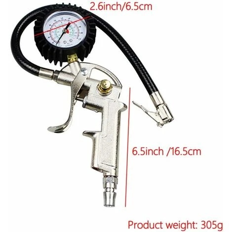 READCLY Tire Inflation Gauge With Gauge 220PSI And Inflator With Hose Air Chuck Gun Grip Handle Tire Pressure Gauge Compressor Accessories 4 READCLY Tire Inflation Gauge With Gauge 220PSI And Inflator With Hose Air Chuck Gun Grip Handle Tire Pressure Gauge Compressor Accessories - Image 2