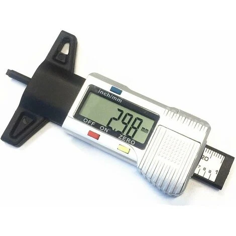 READCLY Digital LCD Tire Gauge Wire Tire Depth Gauge For Car Truck, Measuring Range 0-25.4mm (Silver) 3 READCLY Digital LCD Tire Gauge Wire Tire Depth Gauge For Car Truck, Measuring Range 0-25.4mm (Silver)