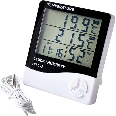 QERSTA Indoor And Outdoor Thermometers Digital Weather Stations Wireless Hygrometers