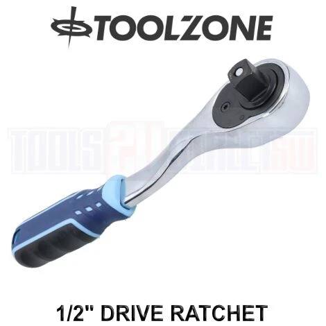 Toolzone Elite 1/2Drive Ratchet Handle Socket Wrench 90T Fine Tooth SS232