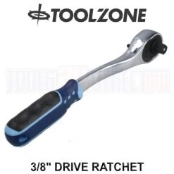 Toolzone Elite 3/8 Drive Ratchet Handle Socket Wrench 90T Fine Tooth SS231