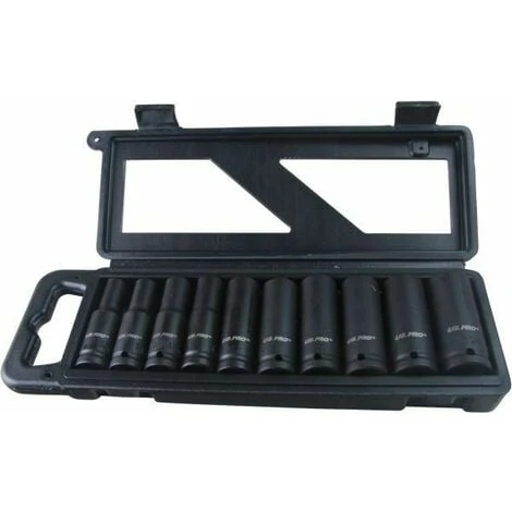 US PRO 10pc 1/2 Dr EUROPEAN DIN Deep Impact Sockets Metric B1343
