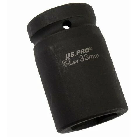 US PRO Tools 33mm 1 DR 6 Point Impact Socket 3742 - Image 2