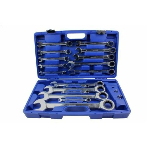 US PRO 20PC 8 - 32mm Metric Gear Ratchet Combination Spanner Wrench Set 3236 - Image 2