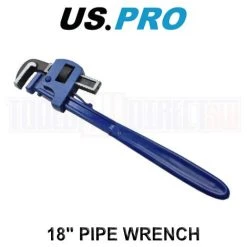 US PRO Tools 18 Pipe Wrench Stilsons Plumbing Water Pump Monkey Pipe Wrench 7039