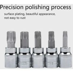 AOUGO 13pcs Torx Bit Socket Set T8-T70 S2 Hex Socket Wrenches Steel Torx Socket Shank Tool Screwdriver Bit Set 10 AOUGO 13pcs Torx Bit Socket Set T8-T70 S2 Hex Socket Wrenches Steel Torx Socket Shank Tool Screwdriver Bit Set -Bahco shop 67923982 4