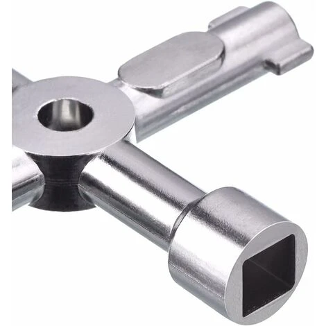 READCLY 4-Way Multi-Function Key For Electric Water Meter, Gas, Key Opener Cabinet Box (Silver) - Image 3