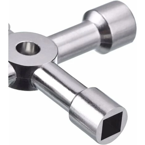 READCLY 4-Way Multi-Function Key For Electric Water Meter, Gas, Key Opener Cabinet Box (Silver) - Image 4