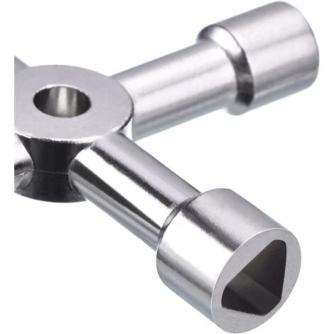 READCLY 4-Way Multi-Function Key For Electric Water Meter, Gas, Key Opener Cabinet Box (Silver) - Image 5