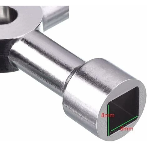 READCLY 4 Way Multi-Function Key For Electric Water Door, Gas Meter, Cabinet Box, Key Opener (Silver) - Image 2