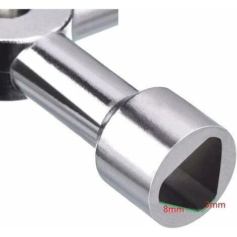 READCLY 4 Way Multi-Function Key For Electric Water Door, Gas Meter, Cabinet Box, Key Opener (Silver) - Image 3