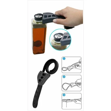 READCLY Filter Loosening Strap Wrench, 500mm Universal Oil Filter Wrench, Adjustable Spanner Rubber Adjustable Wrench - Image 2