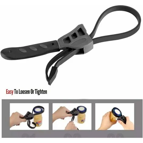 READCLY Filter Loosening Strap Wrench, 500mm Universal Oil Filter Wrench, Adjustable Spanner Rubber Adjustable Wrench - Image 3