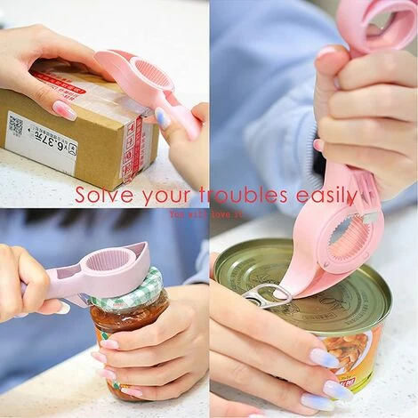 EINEMGELD Jar Opener, 4 In 1 Multi Function Can Opener Bottle, Multi Kitchen Tool For Jelly Jars, Wine, Beer And Other, Bottle Opener To Protect The Nail Use For Children, Elderly And Arthritis Sufferers. 7 EINEMGELD Jar Opener, 4 In 1 Multi Function Can Opener Bottle, Multi Kitchen Tool For Jelly Jars, Wine, Beer And Other, Bottle Opener To Protect The Nail Use For Children, Elderly And Arthritis Sufferers. - Image 5