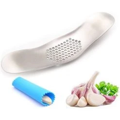 EINEMGELD Garlic Rocker Crusher Mincer Press Dishwasher Safe, Stainless Steel