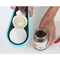 EINEMGELD Ergonomic Multi-Function Bottle, Can, Jar Opener - Jar Opener Grip, Kitchen Tool - Easy To Open Difficult Jars, Suit For Children Elderly Arthritis & Weak Hands - Blue 11 EINEMGELD Ergonomic Multi-Function Bottle, Can, Jar Opener - Jar Opener Grip, Kitchen Tool - Easy To Open Difficult Jars, Suit For Children Elderly Arthritis & Weak Hands - Blue -Bahco shop 68107005 5