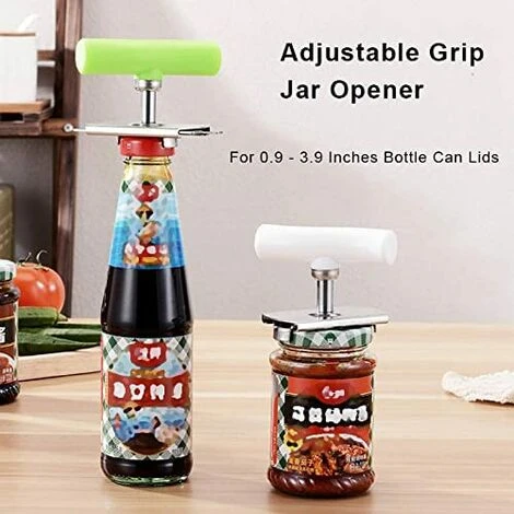 EINEMGELD Jar Opener For Weak Hands, Adjustable Stainless Steel Easy Grip Jar Opener For Seniors Arthritis Women Chilren Elderly To Open Jar Easily(White , 0.9 - 3.9Inches Bottle ) 4 EINEMGELD Jar Opener For Weak Hands, Adjustable Stainless Steel Easy Grip Jar Opener For Seniors Arthritis Women Chilren Elderly To Open Jar Easily(White , 0.9 - 3.9Inches Bottle ) - Image 2