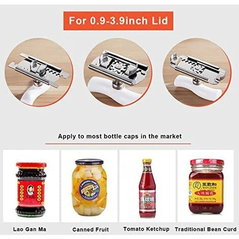EINEMGELD Jar Opener For Weak Hands, Adjustable Stainless Steel Easy Grip Jar Opener For Seniors Arthritis Women Chilren Elderly To Open Jar Easily(White , 0.9 - 3.9Inches Bottle ) 7 EINEMGELD Jar Opener For Weak Hands, Adjustable Stainless Steel Easy Grip Jar Opener For Seniors Arthritis Women Chilren Elderly To Open Jar Easily(White , 0.9 - 3.9Inches Bottle ) - Image 5