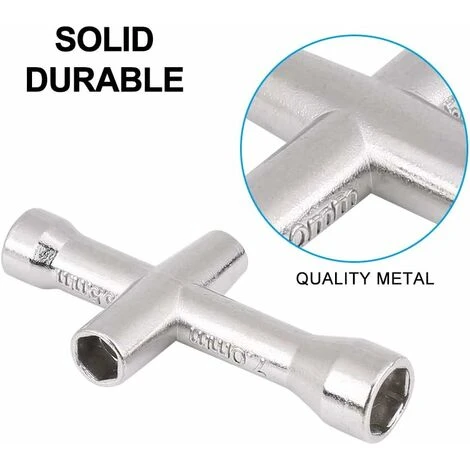 MONLY Metal Cross Wrench 4/5/5.5/7mm Tire Tool Wheels For RC Model Car Crawler 4 MONLY Metal Cross Wrench 4/5/5.5/7mm Tire Tool Wheels For RC Model Car Crawler - Image 2