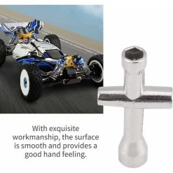 MONLY Metal Cross Wrench 4/5/5.5/7mm Tire Tool Wheels For RC Model Car Crawler 10 MONLY Metal Cross Wrench 4/5/5.5/7mm Tire Tool Wheels For RC Model Car Crawler -Bahco shop 68262535 4