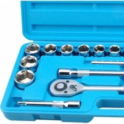Bluespot 24 Pc Metric Socket Set Ratchet Extention Bar 1/2" Drive 10mm To 32mm 9 Bluespot 24 Pc Metric Socket Set Ratchet Extention Bar 1/2" Drive 10mm To 32mm -Bahco shop 68582477 3