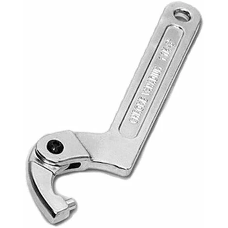 OSQI Chrome Vanadium Adjustable Hook Spanner 32-76mm C-Spanner Tool - Round Head 3 OSQI Chrome Vanadium Adjustable Hook Spanner 32-76mm C-Spanner Tool - Round Head