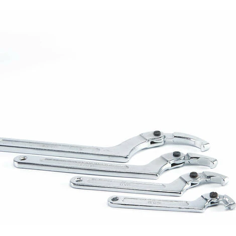 OSQI Chrome Vanadium Adjustable Hook Spanner 32-76mm C-Spanner Tool - Round Head 7 OSQI Chrome Vanadium Adjustable Hook Spanner 32-76mm C-Spanner Tool - Round Head - Image 5