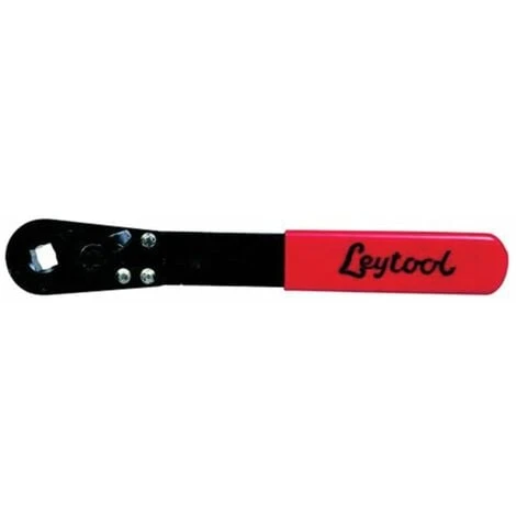 Leytool Imperial Single End Ring Ratchet Spanner, Carbon Steel, Reversible, 4 Po