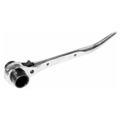 Loops 21mm & 23mm Twin Scaffold Spanner Podger Ratchet Ratcheting Socket Wrench Tool