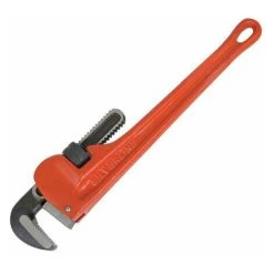 Loops Heavy Duty Adjustable Pipe Wrench 45mm Jaw & 250mm Length Plumbers DIY Tool