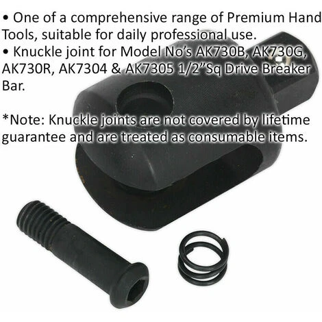 Loops Replacement 1/2" Sq Drive Knuckle For Ys01788 Ys01791 & Ys01792 Breaker Bar 4 Loops Replacement 1/2" Sq Drive Knuckle For Ys01788 Ys01791 & Ys01792 Breaker Bar - Image 2