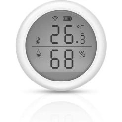 MEZHENG WiFi Temperature And Humidity Sensor Indoor Hygrometer Thermometer With LCD Display