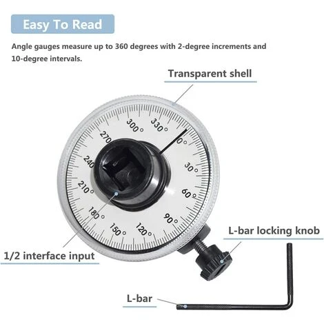 DKSFJKL 360 ° Torque Angular Torque Meter, Angular Torque Wrench With Torque Wrench - Image 2