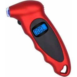 GDRHVFD Digital Tire Pressure Gauge Lcd Display Lcd Screen 100Pi 4 Parameters Tire Pressure Gauge Red Measuring Tool Car Accessory