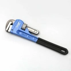 GDRHVFD Plumbing Wrench, Straight Pipe Wrench, Aluminum Duckbill Pipe Wrench, Heavy Duty Pipe Wrench 10", Blue, 200mm