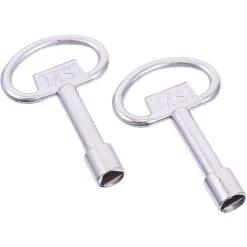EINEMGELD Pieces Electrical Cabinet Key Elevator Lock Security Keys Zinc Alloy Water Meter Box Key Utility Key Socket Keys For Radiators Gas Electric Meter