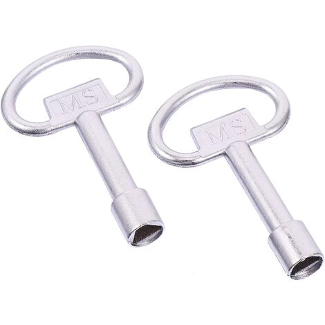 EINEMGELD Pieces Electrical Cabinet Key Elevator Lock Security Keys Zinc Alloy Water Meter Box Key Utility Key Socket Keys For Radiators Gas Electric Meter