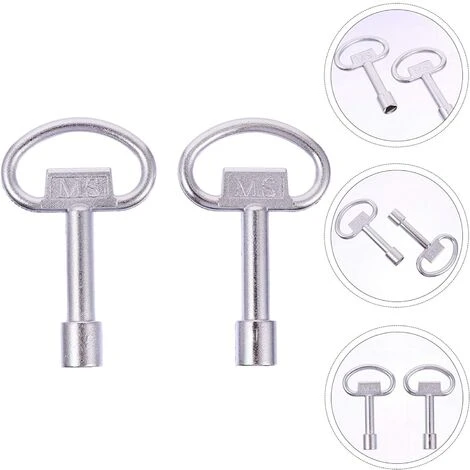 EINEMGELD Pieces Electrical Cabinet Key Elevator Lock Security Keys Zinc Alloy Water Meter Box Key Utility Key Socket Keys For Radiators Gas Electric Meter - Image 4