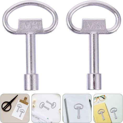 EINEMGELD Pieces Electrical Cabinet Key Elevator Lock Security Keys Zinc Alloy Water Meter Box Key Utility Key Socket Keys For Radiators Gas Electric Meter - Image 5