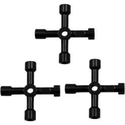 EINEMGELD 3 Pieces Electrical Box Keys, Radiator Purge Keys, Gas Meter Keys, 4 Way Multi-Function Utility Key, Multi-Function Utility Key For Multi-application
