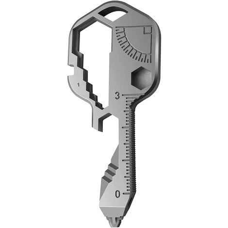 EINEMGELD 24 In 1 Multifunction Pocket Tool Stainless Steel Wrench Keychain Screwdriver Tools Outdoor Multi Tool For Bottle Opener Stripping Camping (Silver) 3 EINEMGELD 24 In 1 Multifunction Pocket Tool Stainless Steel Wrench Keychain Screwdriver Tools Outdoor Multi Tool For Bottle Opener Stripping Camping (Silver)