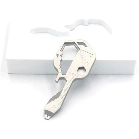 EINEMGELD 24 In 1 Multifunction Pocket Tool Stainless Steel Wrench Keychain Screwdriver Tools Outdoor Multi Tool For Bottle Opener Stripping Camping (Silver) 5 EINEMGELD 24 In 1 Multifunction Pocket Tool Stainless Steel Wrench Keychain Screwdriver Tools Outdoor Multi Tool For Bottle Opener Stripping Camping (Silver) - Image 3