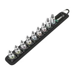 Wera Zyklop Belt B 3 Torx HF 3/8'' Metric Bit-Socket 9 Piece Set