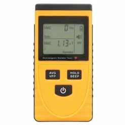 HEGUYEY Nuclear Radiation Detector, LCD Digital Geiger Counter Electromagnetic Radiation Detector Dosimeter Tester Counter For Home, Office, Outdoor EMF Inspection